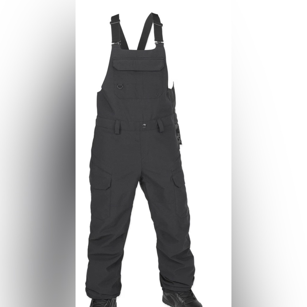 Volcom Creston 3D Stretch Bib Overall Women's Snow Pants, Black, X-Large
